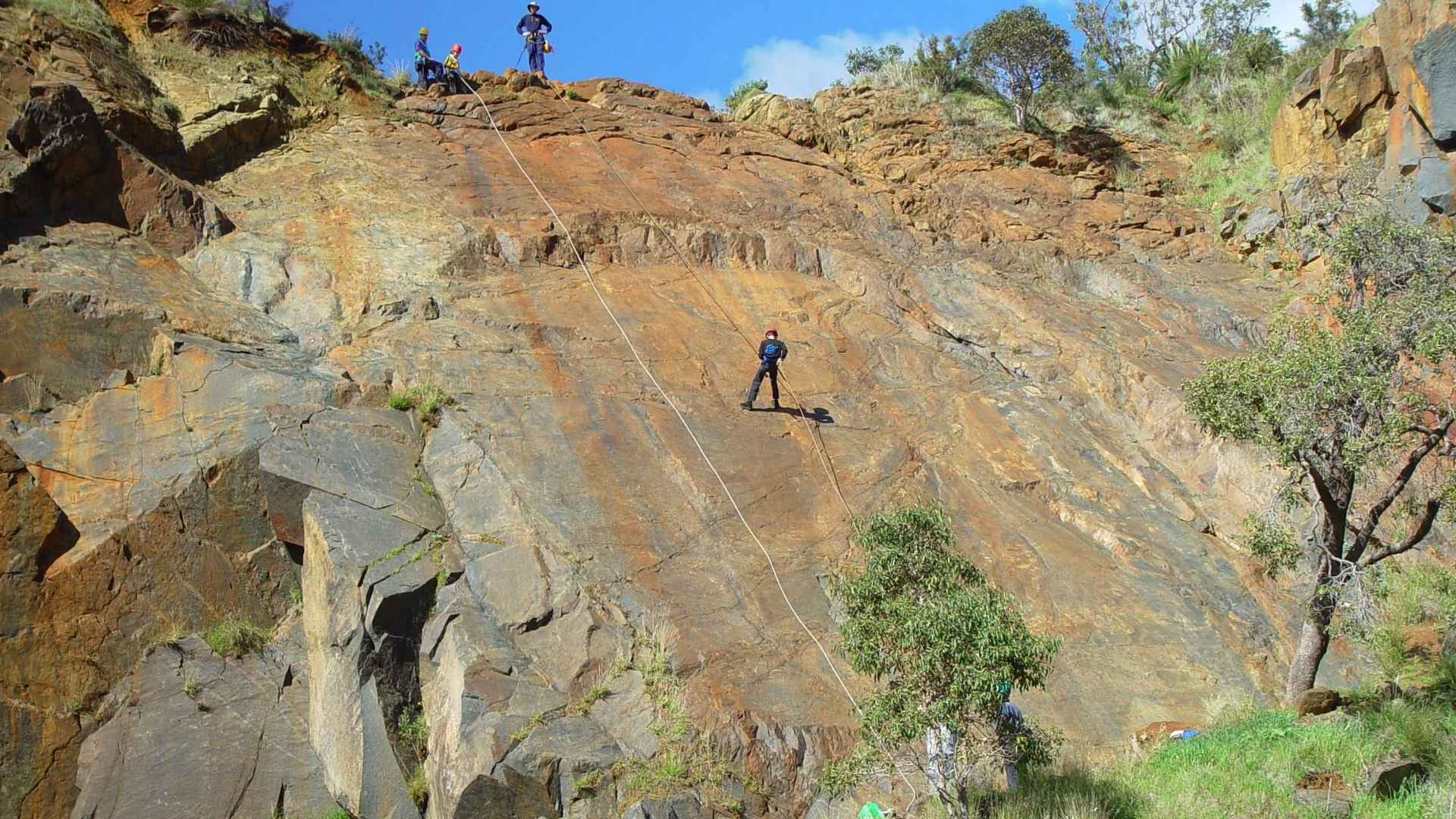 rappelling in Israel